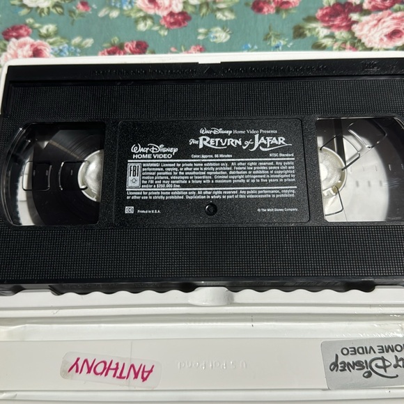 Aladdin 💫 original Disney VHS 📼 lot of two movies. w/ the Return of Jafar. VHS - Picture 6 of 8